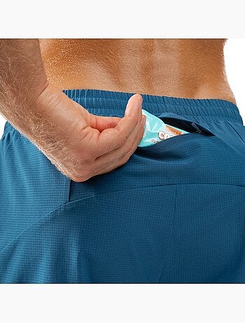 Pantaloncini da corsa 2 in 1 da uomo fitness uomo admix