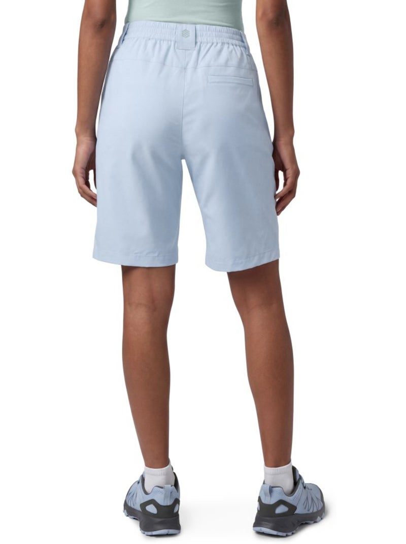 Pantaloncini da escursionismo idrorepellenti da donna escursionismo donna solara Blu - Kiabi