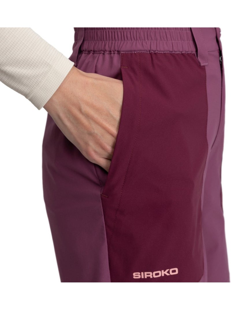Pantaloncini da escursionismo idrorepellenti da donna escursionismo donna solara Viola - Kiabi