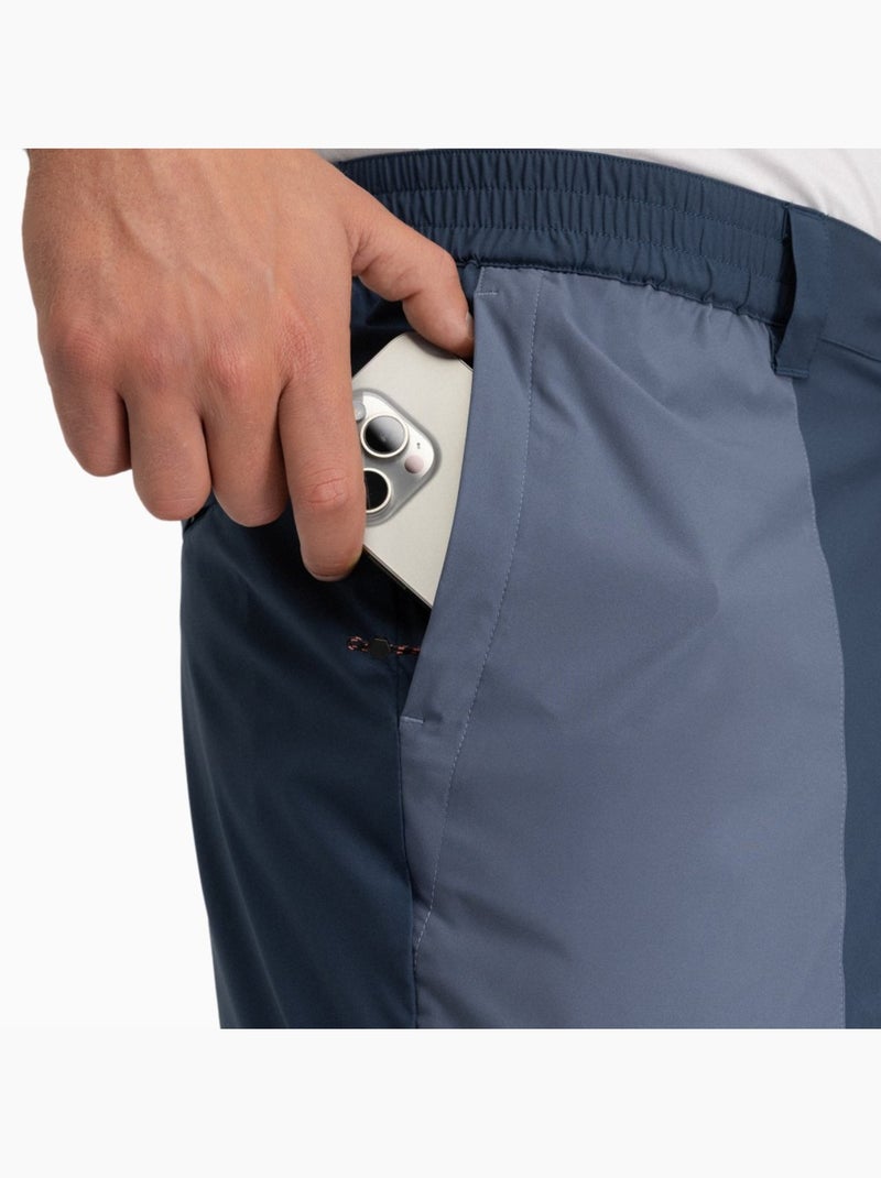 Pantaloncini da escursionismo idrorepellenti da uomo escursionismo uomo range bl Blu - Kiabi