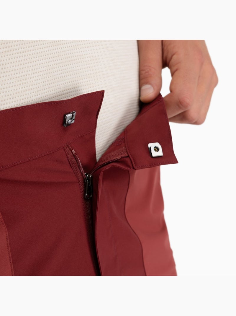 Pantaloncini da escursionismo idrorepellenti da uomo escursionismo uomo range ma Rosso mattone - Kiabi