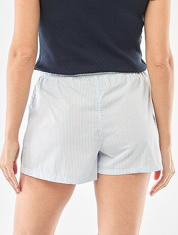 Pantaloncini da pigiama in popeline