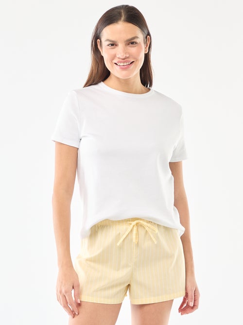 Pantaloncini da pigiama in popeline - Kiabi