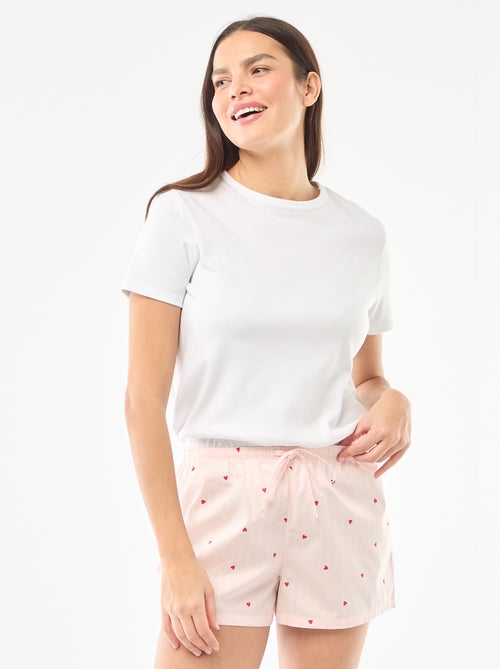 Pantaloncini da pigiama in popeline - Kiabi