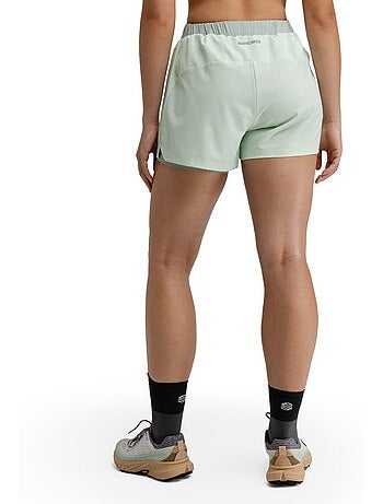 Pantaloncini da trail running 2 in 1 da donna escursionismo donna araroa mint