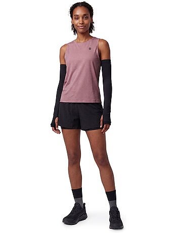 Pantaloncini da trail running 2 in 1 da donna escursionismo donna araroa-w