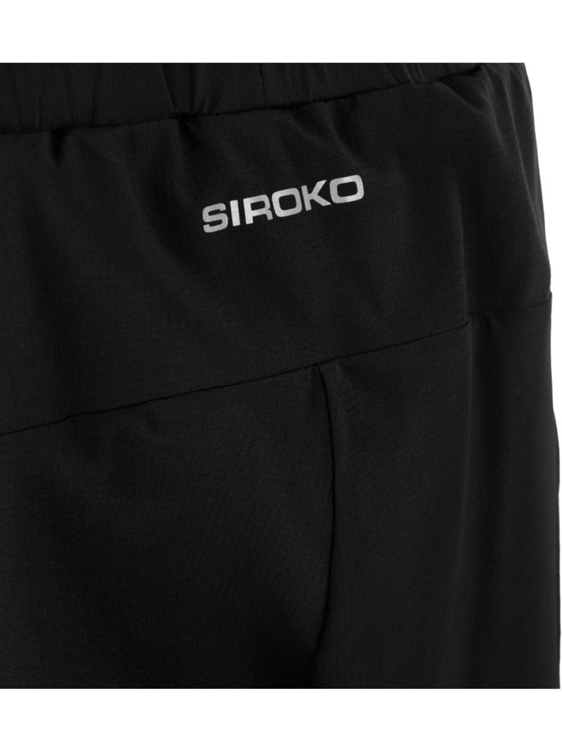 Pantaloncini da trail running 2 in 1 da donna escursionismo donna araroa-w Nero - Kiabi