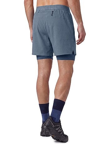 Pantaloncini da trail running 2 in 1 da uomo escursionismo uomo overland
