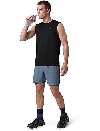Pantaloncini da trail running 2 in 1 da uomo escursionismo uomo overland