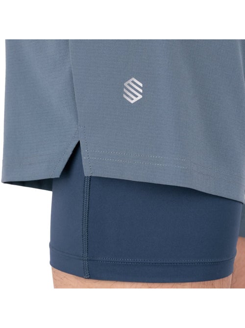 Pantaloncini da trail running 2 in 1 da uomo escursionismo uomo overland - Kiabi