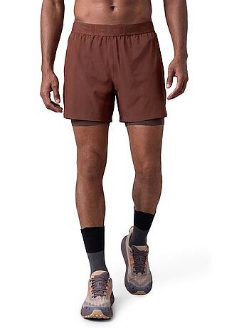 Pantaloncini da trail running 2 in 1 da uomo escursionismo uomo overland