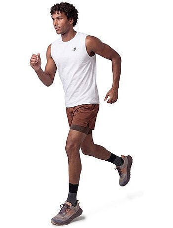 Pantaloncini da trail running 2 in 1 da uomo escursionismo uomo overland