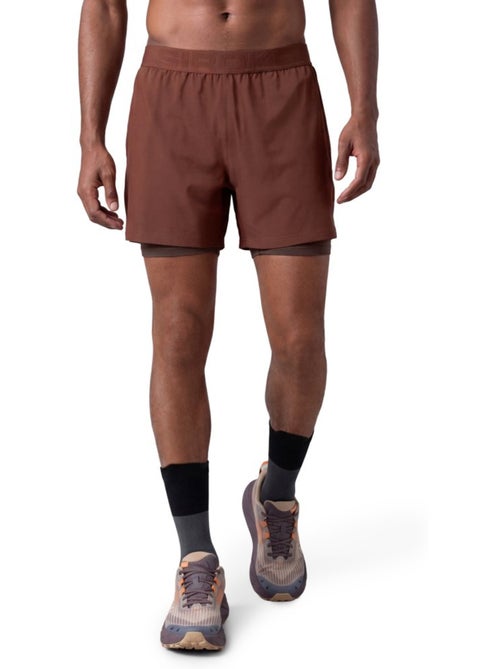 Pantaloncini da trail running 2 in 1 da uomo escursionismo uomo overland - Kiabi