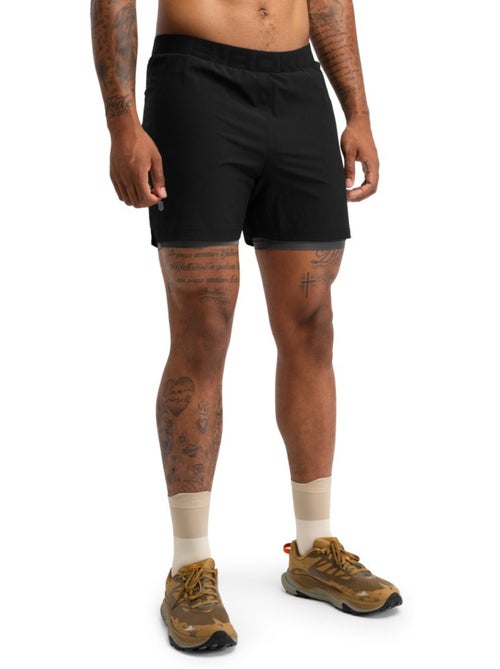 Pantaloncini da trail running 2 in 1 da uomo escursionismo uomo overland - Kiabi