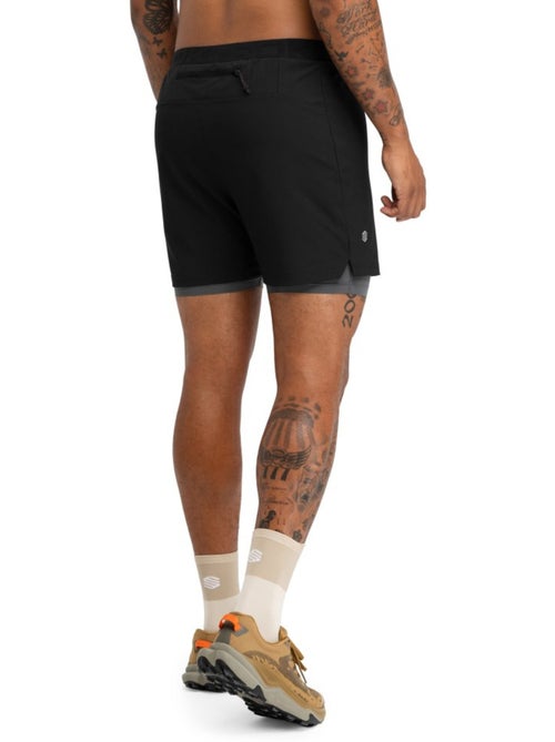 Pantaloncini da trail running 2 in 1 da uomo escursionismo uomo overland - Kiabi