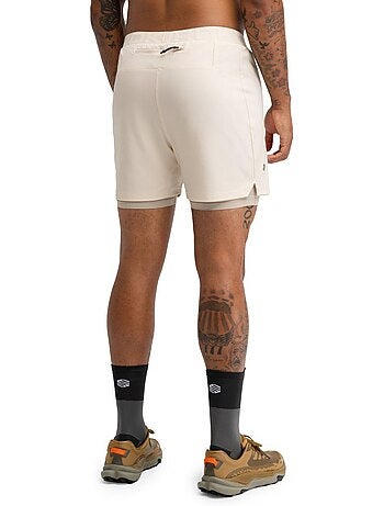 Pantaloncini da trail running 2 in 1 da uomo escursionismo uomo overland stone