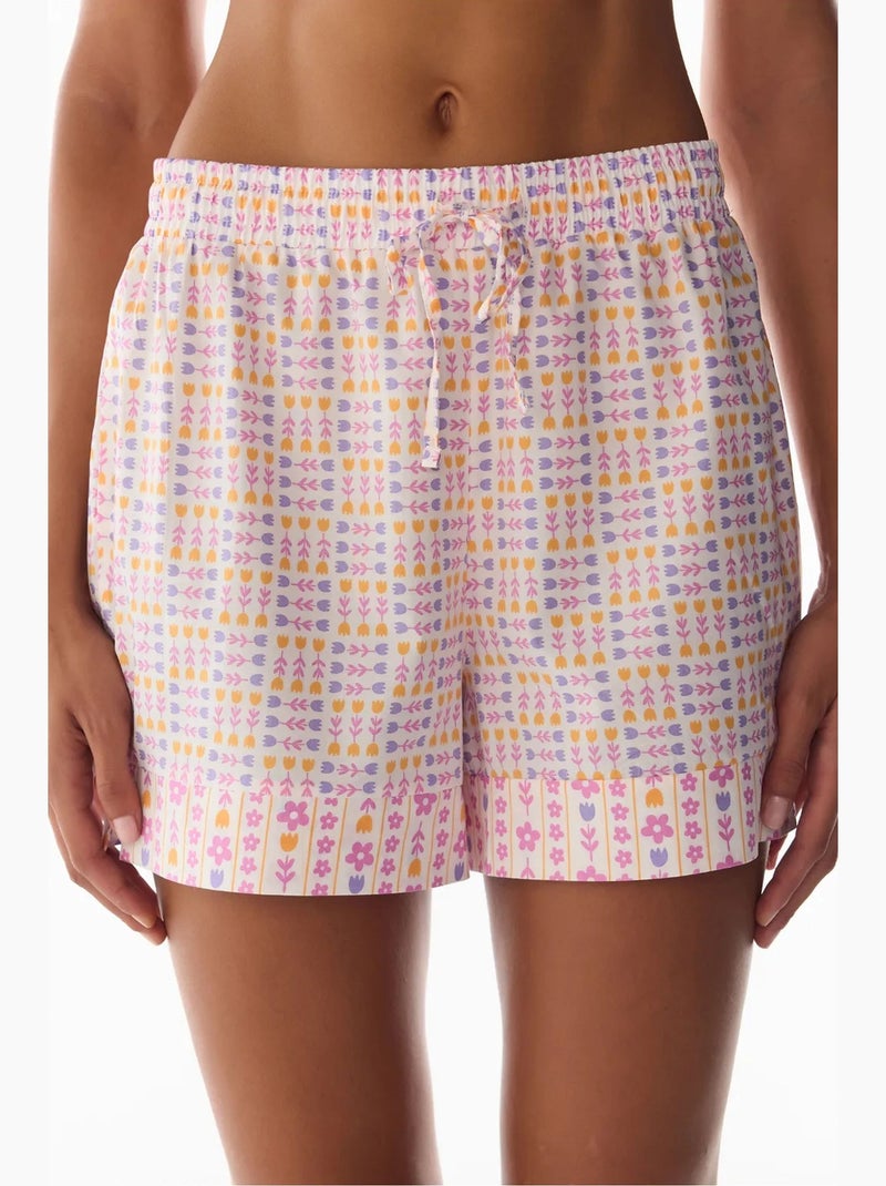 Pantaloncini del pigiama con stampa floreale penti Bianco - Kiabi