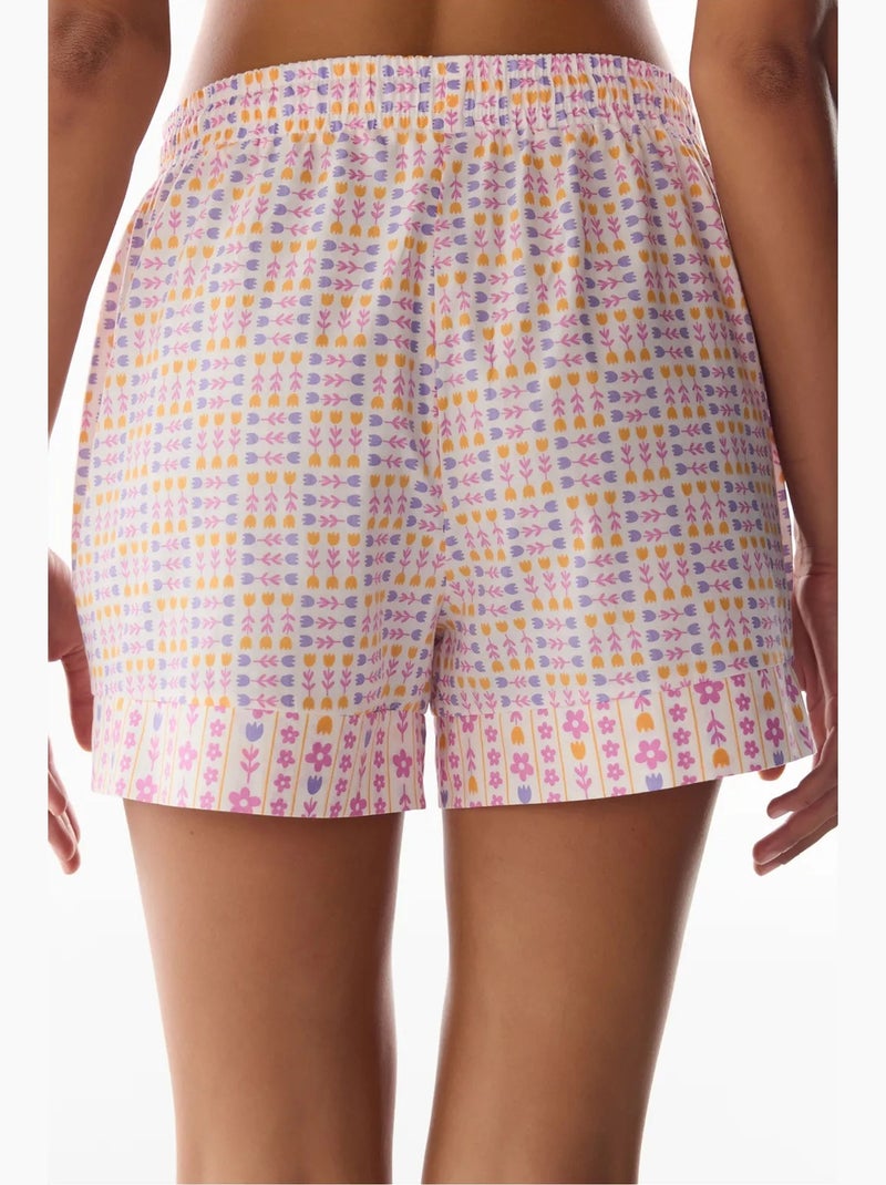Pantaloncini del pigiama con stampa floreale penti Bianco - Kiabi