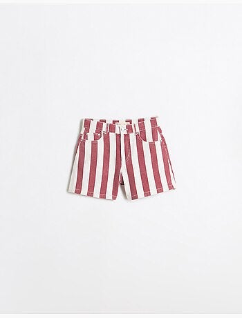 Pantaloncini di jeans a righe, mo fashion