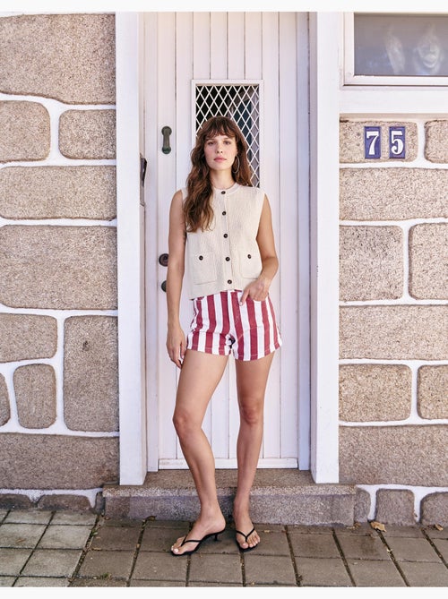 Pantaloncini di jeans a righe, mo fashion - Kiabi
