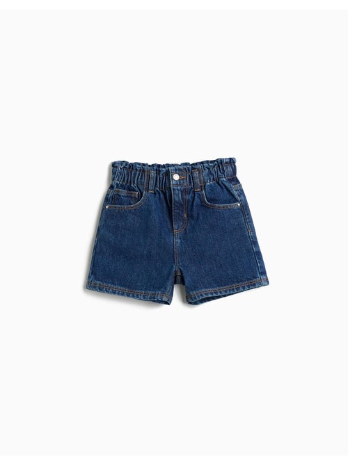 Pantaloncini di jeans a sacchi di carta, mo fashion - Kiabi Pantaloncini di jeans a sacchi di carta, mo fashion - Kiabi