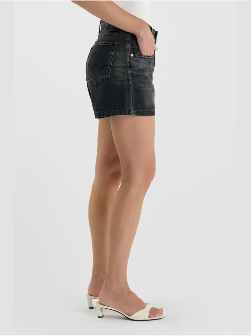 Pantaloncini di jeans FANNI Nero - Kiabi