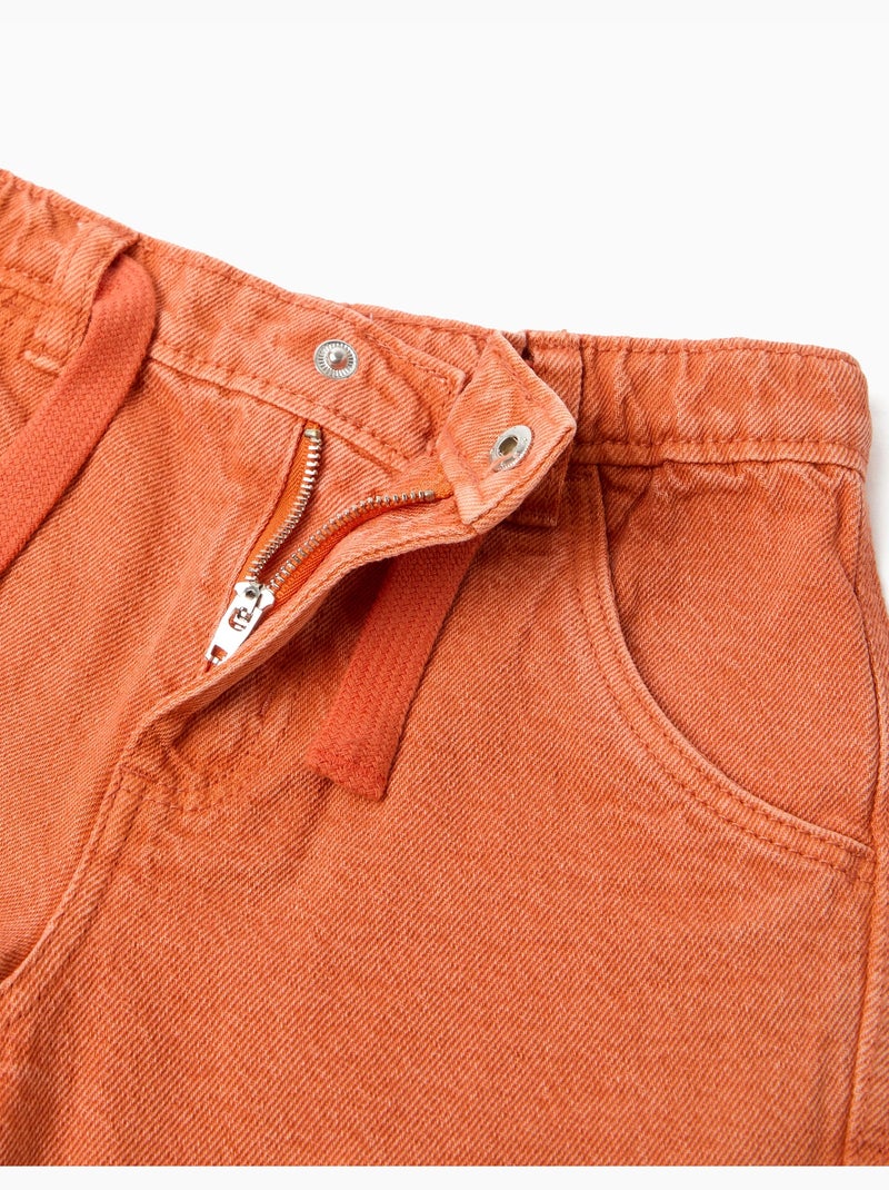 Pantaloncini di jeans, mo fashion Arancione - Kiabi