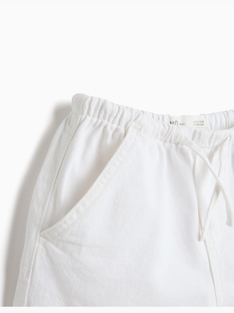 Pantaloncini di jeans, MO Fashion Bianco - Kiabi
