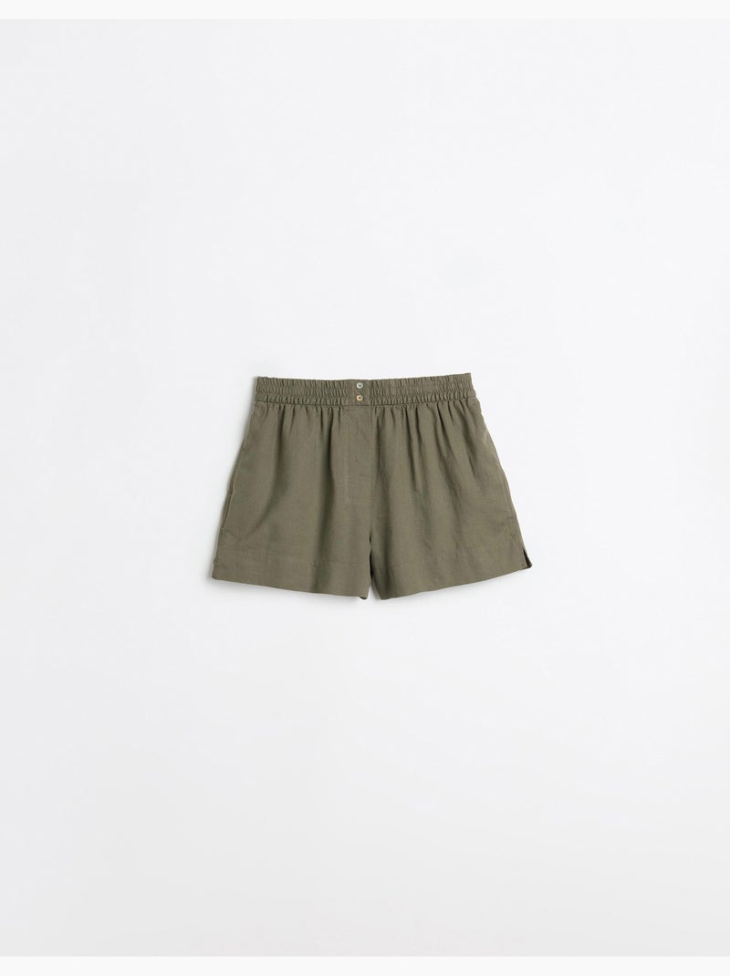 Pantaloncini di lino, MO Fashion Verde - Kiabi