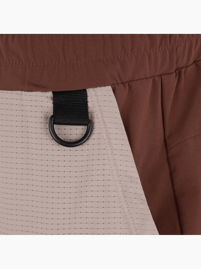Pantaloncini escursionismo idrorepellenti uomo uomo canmore Marrone - Kiabi