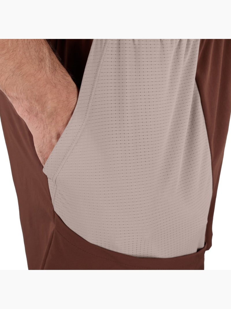 Pantaloncini escursionismo idrorepellenti uomo uomo canmore Marrone - Kiabi