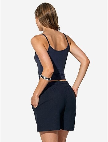Pantaloncini felpati con coulisse a vita media busem