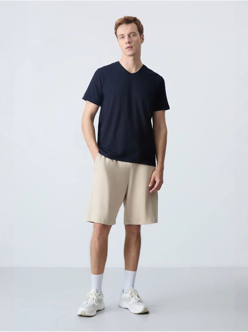 Pantaloncini felpati da uomo in misto cotone tommy Beige argilla - Kiabi