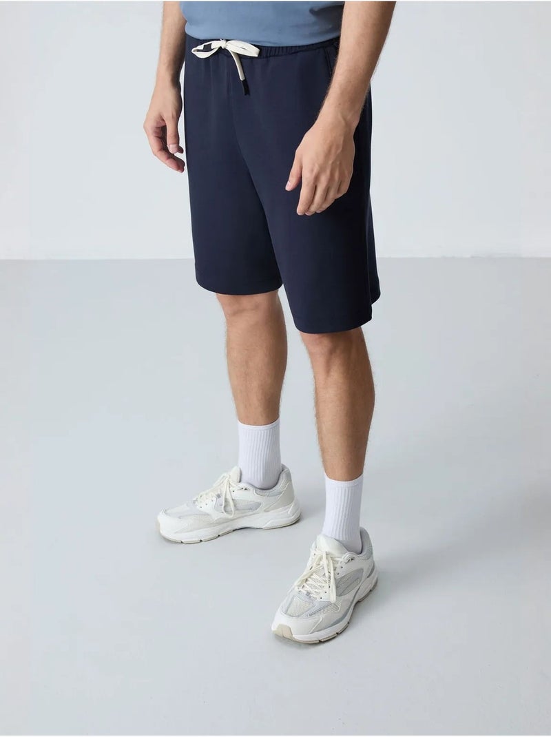 Pantaloncini felpati da uomo in misto cotone tommy Blu marino - Kiabi