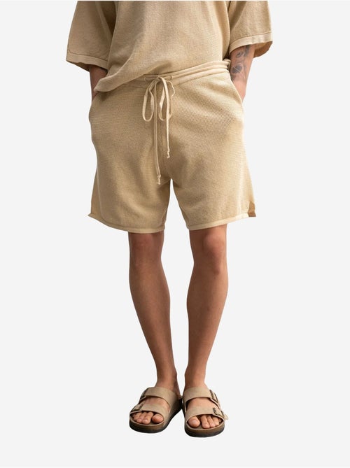 Pantaloncini felpati in maglia testurizzata a vita media giesto - Kiabi Pantaloncini felpati in maglia testurizzata a vita media giesto - Kiabi