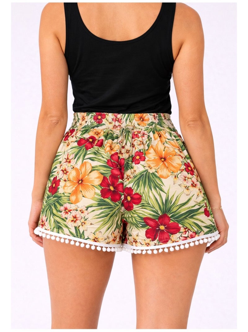Pantaloncini fluidi in cotone Kebello Arancione - Kiabi