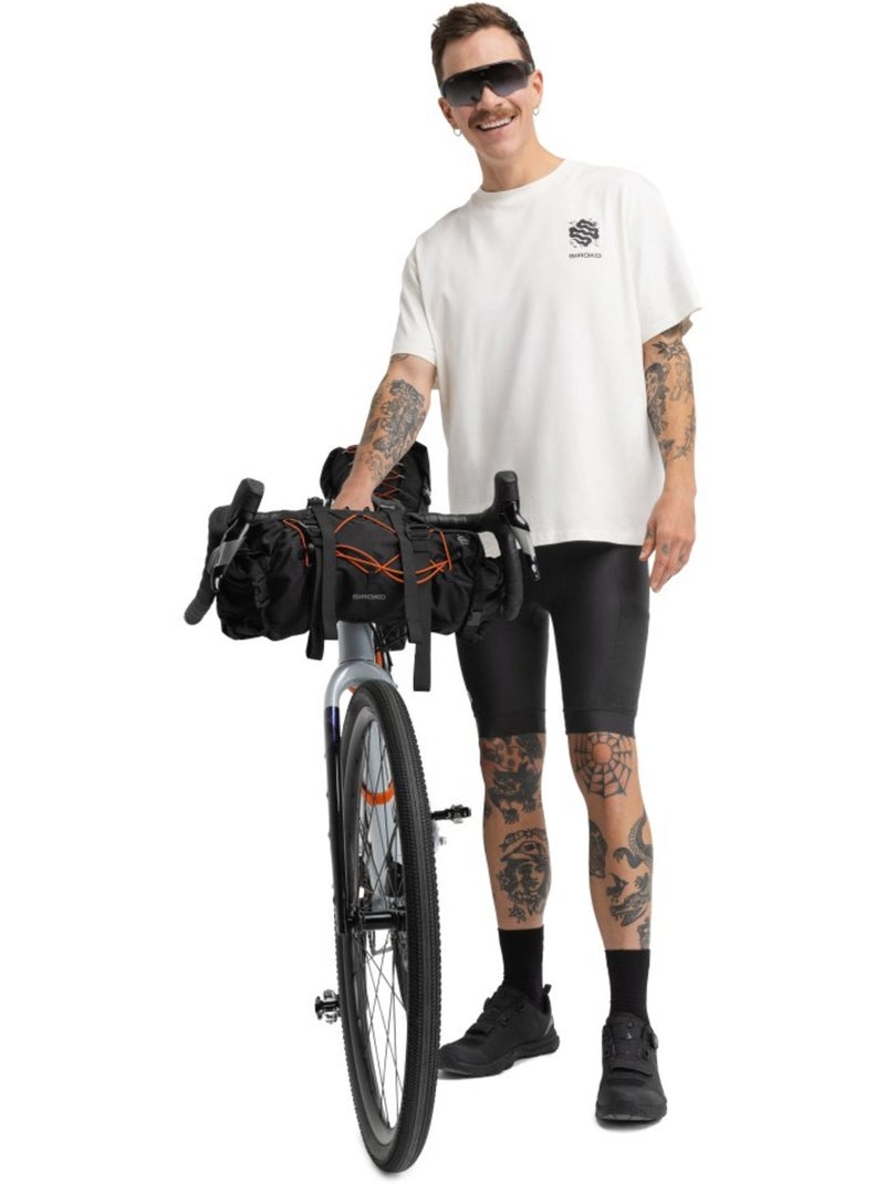 Pantaloncini imbottiti da bikepacking da uomo ciclismo uomo tour Nero - Kiabi