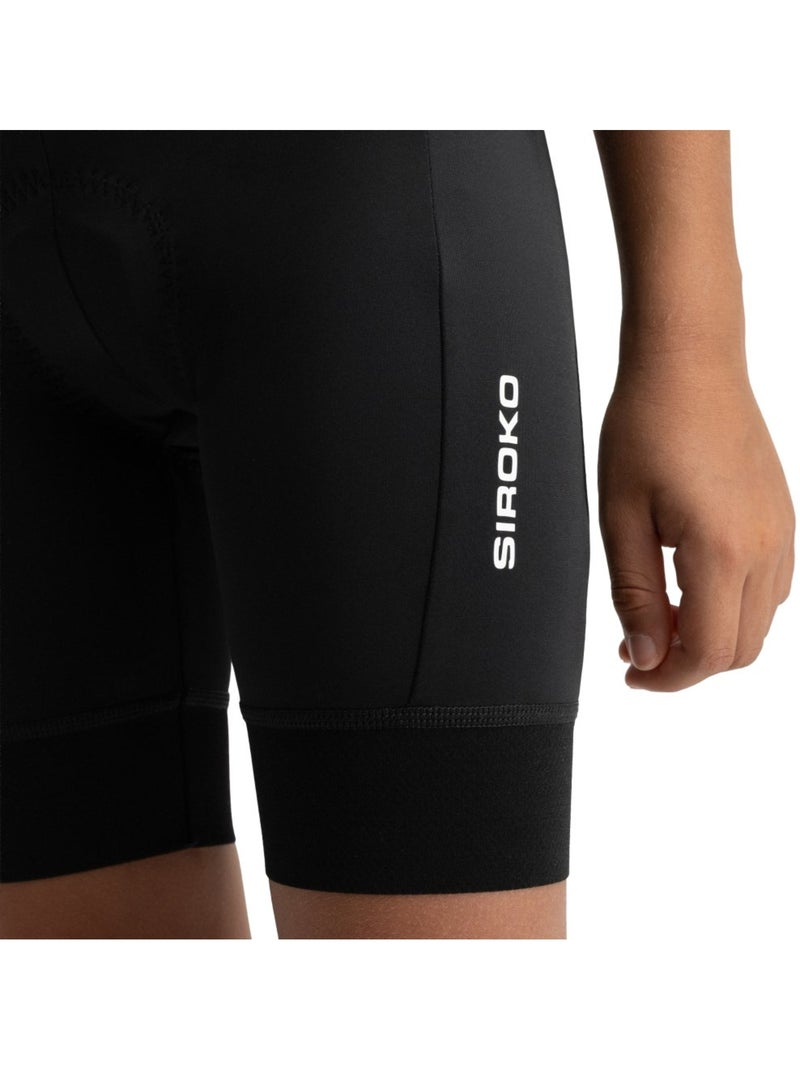 Pantaloncini imbottiti da ciclismo da bambino ciclismo bambini e bambine k-core Nero - Kiabi