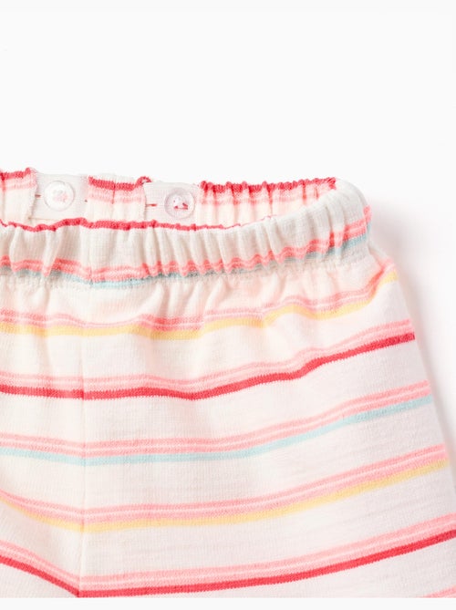Pantaloncini in cotone a righe con cintura elastica - Kiabi