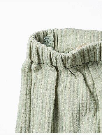 Pantaloncini in cotone con bordo ric rac