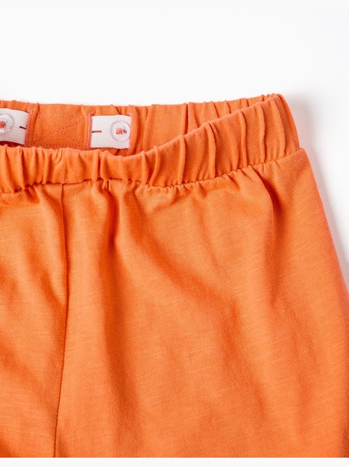 Pantaloncini in cotone con cintura elastica e orlo arricciato - Kiabi