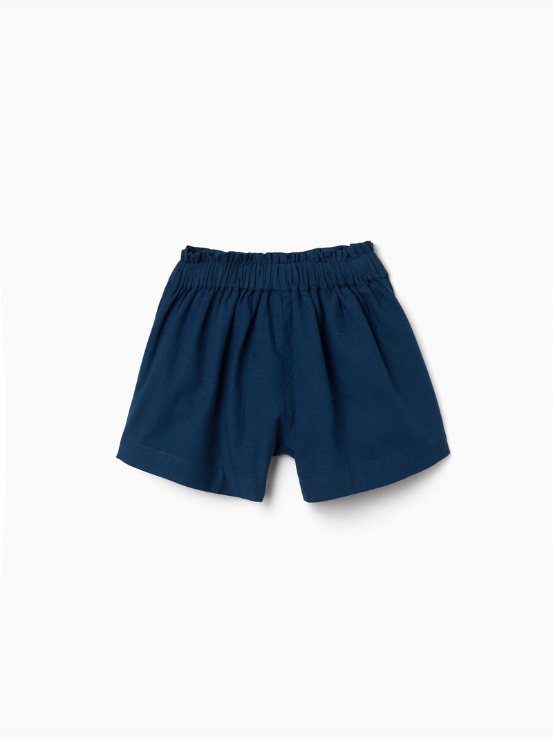 Pantaloncini in cotone con cintura elastica You&Me Blu Blu - Kiabi