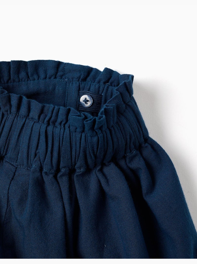 Pantaloncini in cotone con cintura elastica You&Me Blu Blu - Kiabi
