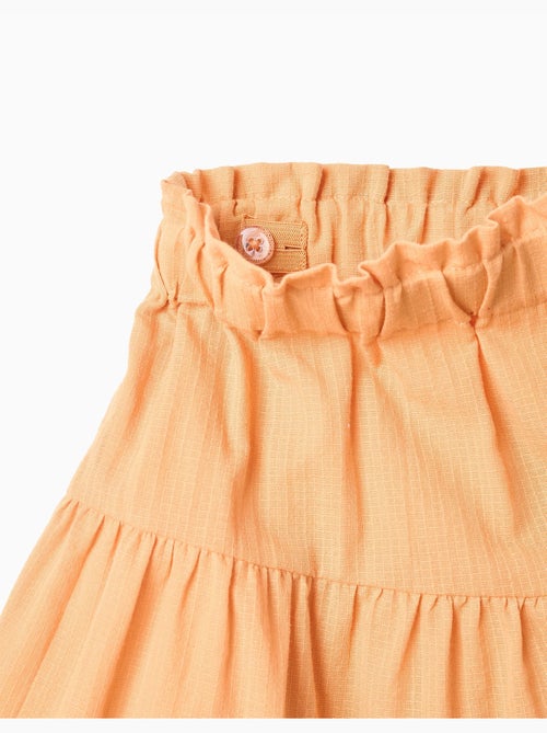 Pantaloncini in cotone con fodera e vita paperbag - Kiabi