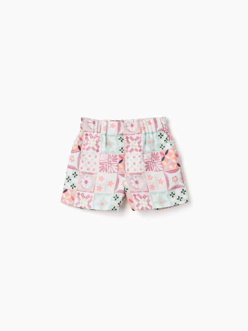 Pantaloncini in cotone con motivo a piastrelle - Kiabi Pantaloncini in cotone con motivo a piastrelle - Kiabi