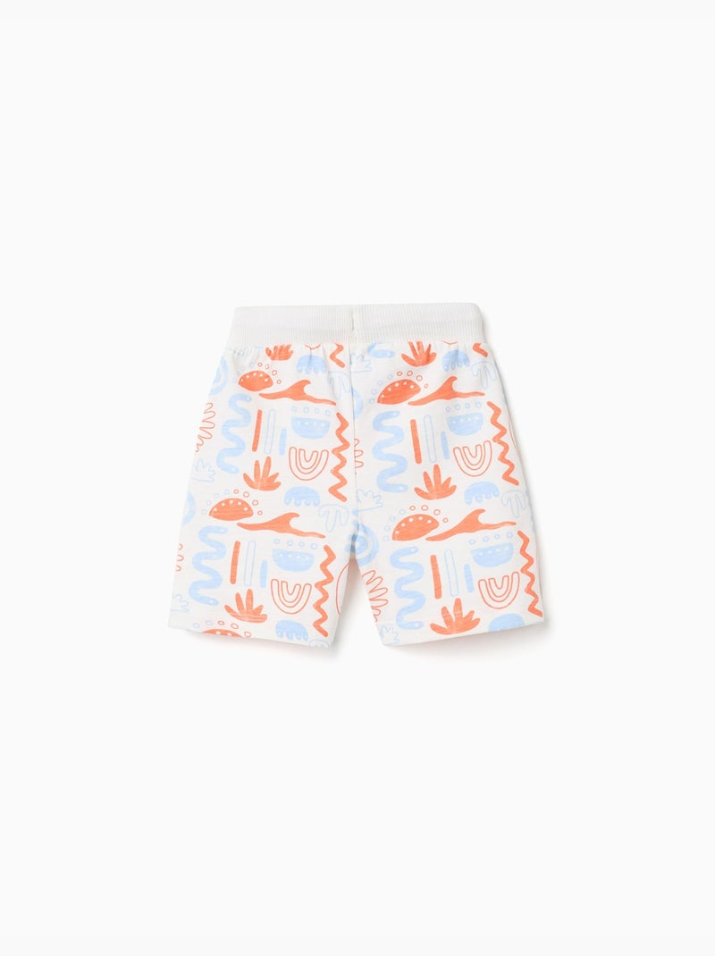 Pantaloncini in cotone con stampa Bianco - Kiabi