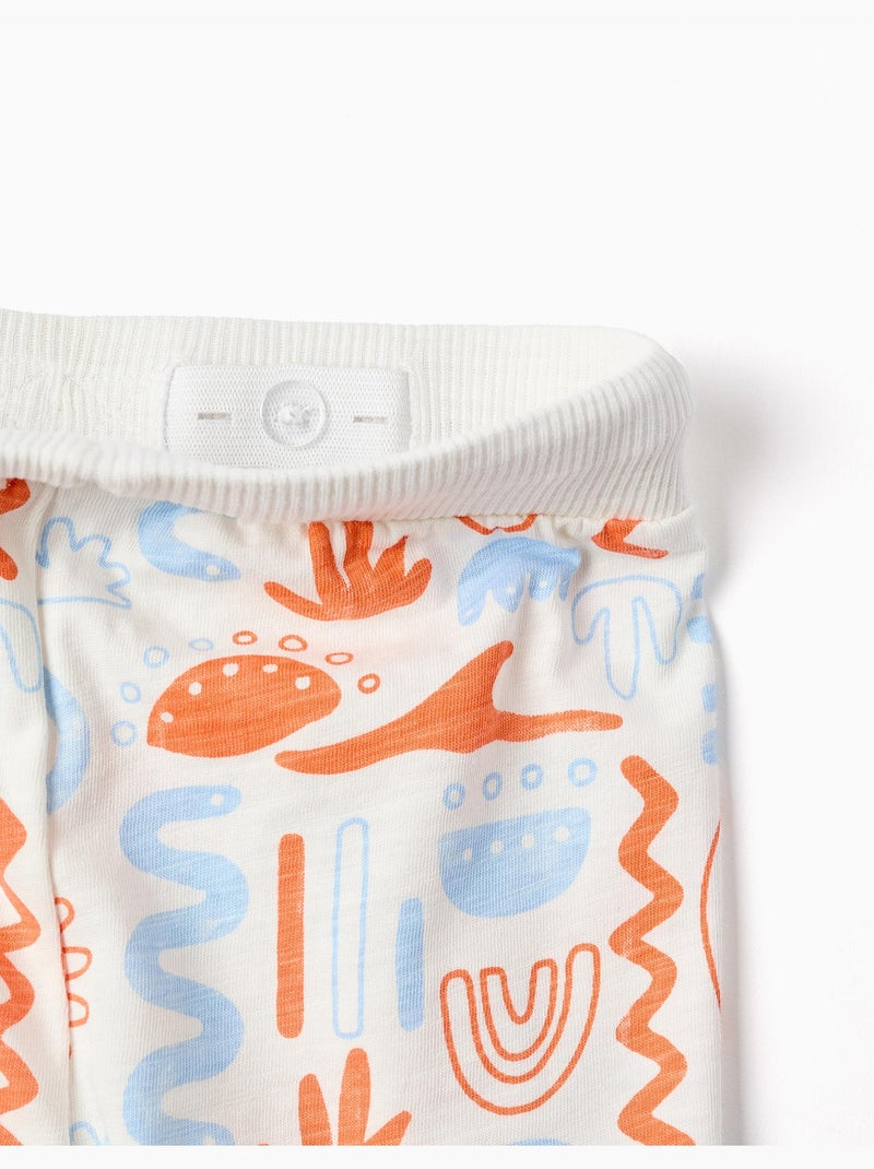 Pantaloncini in cotone con stampa Bianco - Kiabi