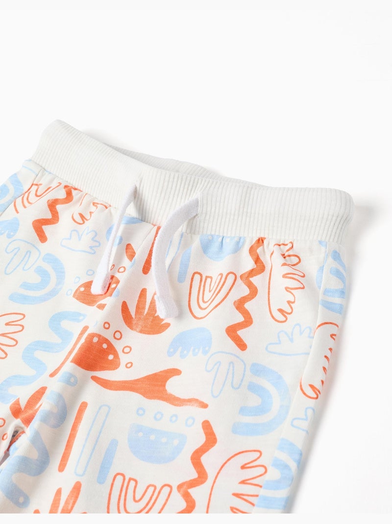 Pantaloncini in cotone con stampa Bianco - Kiabi