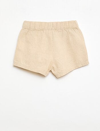 Pantaloncini in cotone e lino