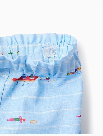 Pantaloncini in cotone stampato Carolina Celas x Zippy